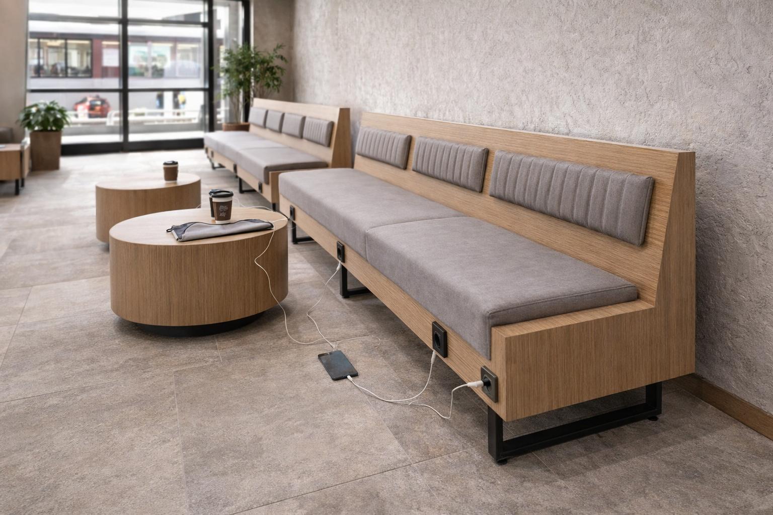 MDF Kasa Prizli Sedir